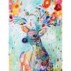 Diamond Painting Full Round Diamond Mosaic Colored Deer Diamond Embroidery Animal Picture