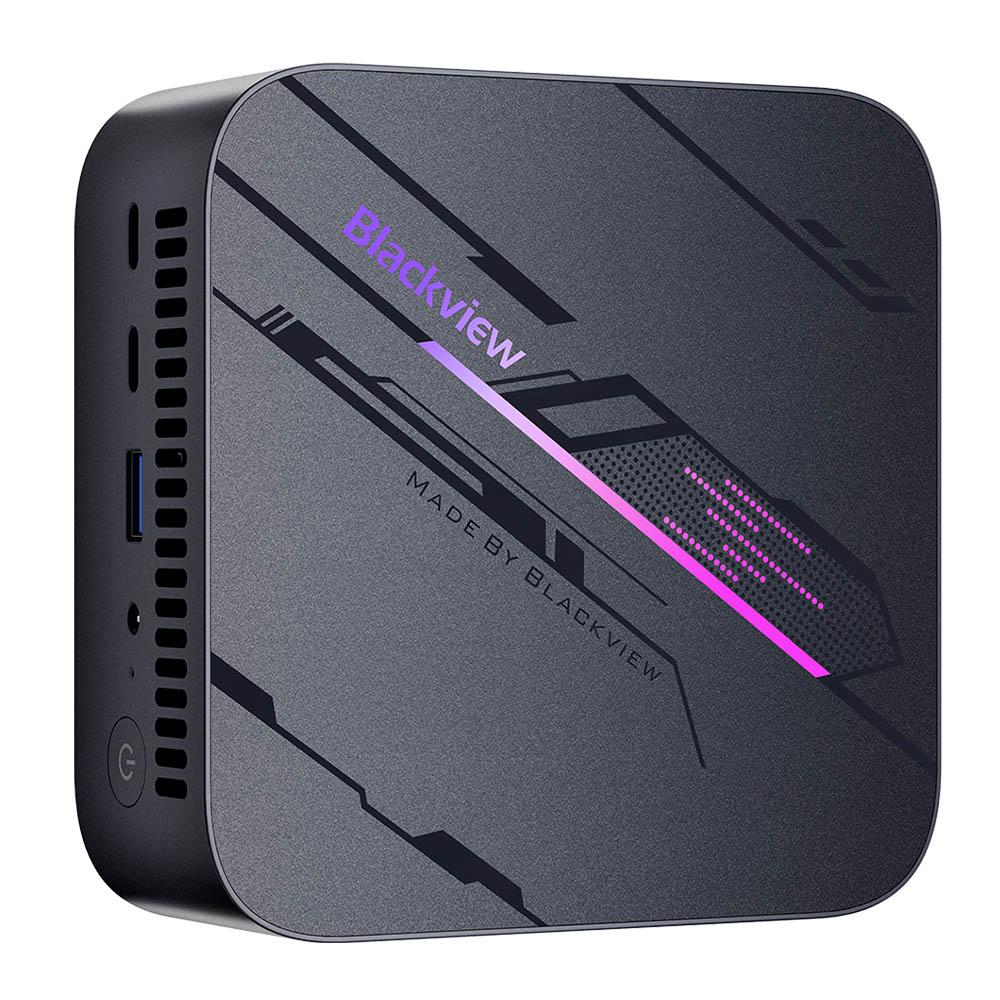 Мини-ПК Blackview MP100, AMD Ryzen 7 5700U 8 ядер Макс. 4,3 ГГц, 16 ГБ ОЗУ 1 ТБ SSD, DP+HDMI+Type-C Тройной 4K дисплей