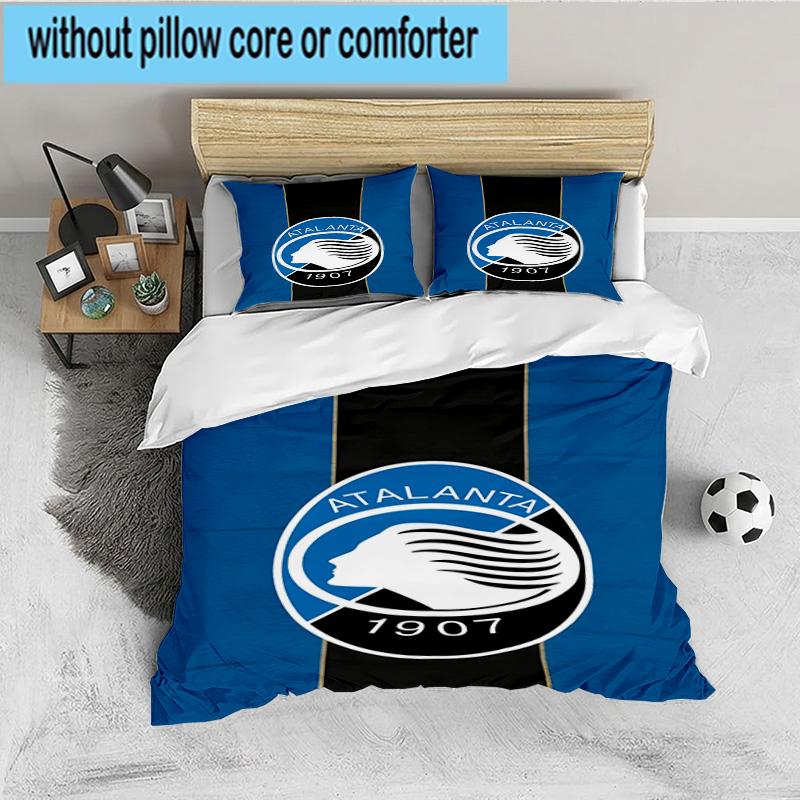 Atlanta Football Club 3PCS Bedding set,Ideal for 1pc Duvet Cover And 2pcs Pillowcases Perfect for Fan gift,Ideal for Bedroom, Dormitory