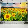 Sunflower Tapestries Wall Hanging Sunflower Sunshine Sun Tapestry Decorative Blanket Fabric Bedroom Decor Large Size Tapestry