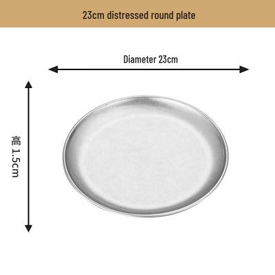 Набор круглых сервировочных тарелок в стиле ретро ZISIZ