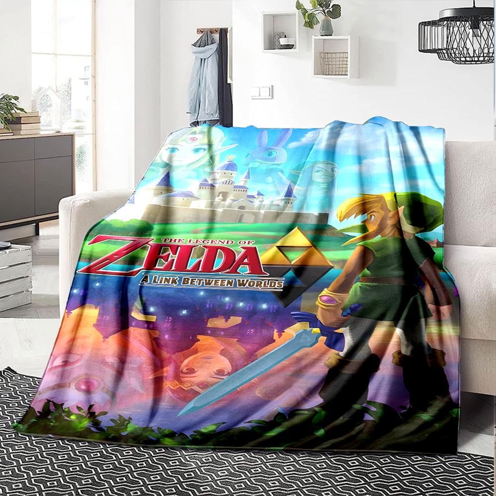 1pc Game Zelda Blanket, Gift, for Men and Women, Soft Blanket, Good for Sofa Bed Couch Travel, Lightweight Flannel Blanket