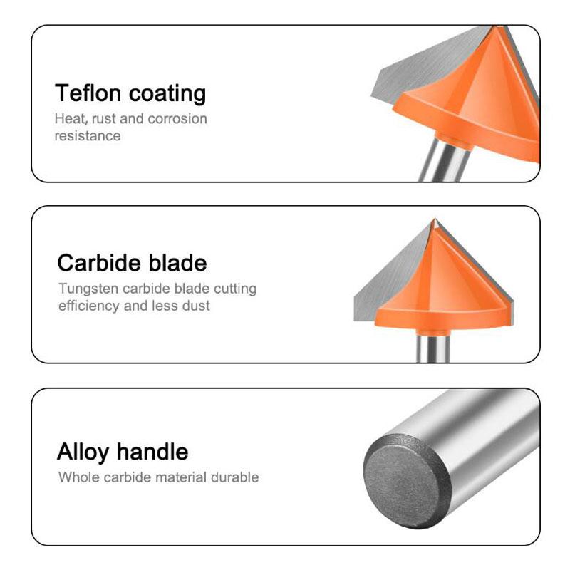 8 мм хвостовик 60 90 120 150 градусов V-образный пазовый резец фреза для гравировки с ЧПУ твердосплавная фреза