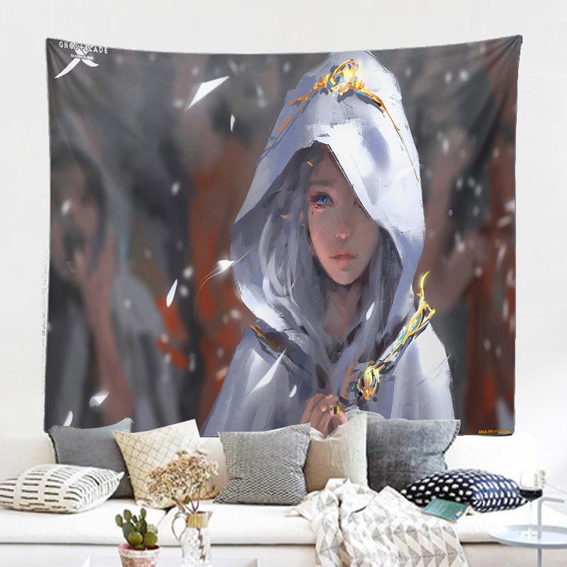 Фон настенная ткань гобелен живопись персонаж мультфильма призрак нож фреска гобелен декоративная живопись
