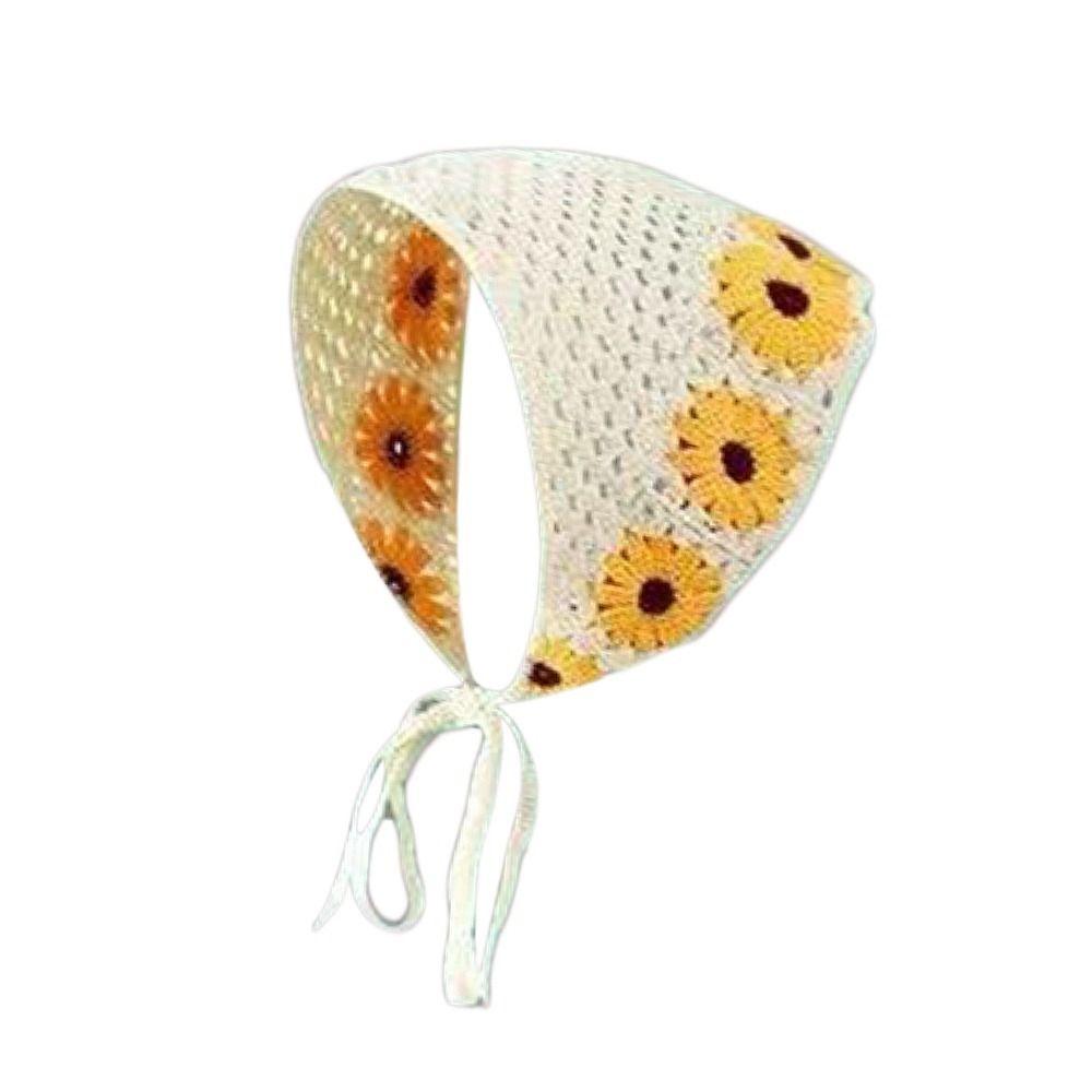 Cute Headscarf Japanese Retro Hollow Triangle Scarf Fashion Hair Accessories Women