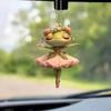 Милый брелок для ключей в виде танцующей лягушки из акрила, многофункциональный 2D-кулон для зеркал автомобиля, рюкзаков и праздничных украшений, для подарков на Рождество или день рождения
