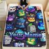 1PC Blox Fruits Adventure Custom Name Patterned Flannel Blanket Suitable For All Seasons For Home Decor Warmth And Comfort Gifts Holiday Present