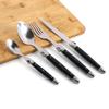 Jaswehome 4 шт. столовых приборов из нержавеющей стали Laguiole набор острых ножей для стейка вилок ложек для супа чайных ложек кухонная столовая посуда