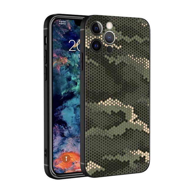 Чехол для мобильного телефона для Iphone 14 14 11 12 Pro Xs Xr Max 8 7 6 Plus 6s 12mini с камуфляжным рисунком в стиле милитари