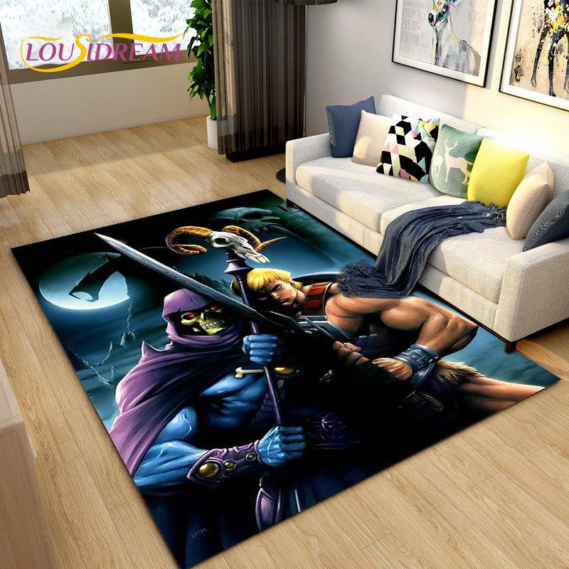 He Man and the Masters of the Universe Area Rug,Carpet Rug for Living Room Bedroom Sofa Doormat Decoration,Non-slip Floor Mat