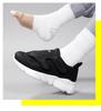 Men's Wide-Foot Leather Walking Shoes for Swollen Feet and Hallux Valgus - Warm, Cushioned, Elderly-Friendly.