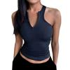 Модный спортивный жилет для женщин с нагрудными вкладышами, быстросохнущий, на молнии, с H-образной спинкой, бюстгальтер для тренировок, одежда для бега, йоги, топы