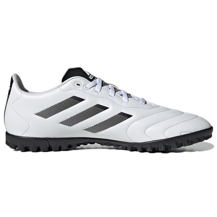 Adidas Goletto 8 VIII Round Toe TF (Rubber Studs) Hard Ground Artificial Grass Composite Material Soccer Shoes Unisex Soccer Shoes White Black GY5774
