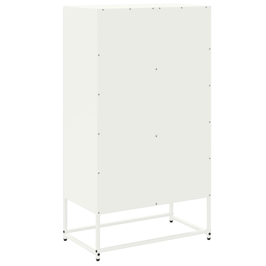 Highboard White 68.5 x 38.5 x 123.5 cm Steel