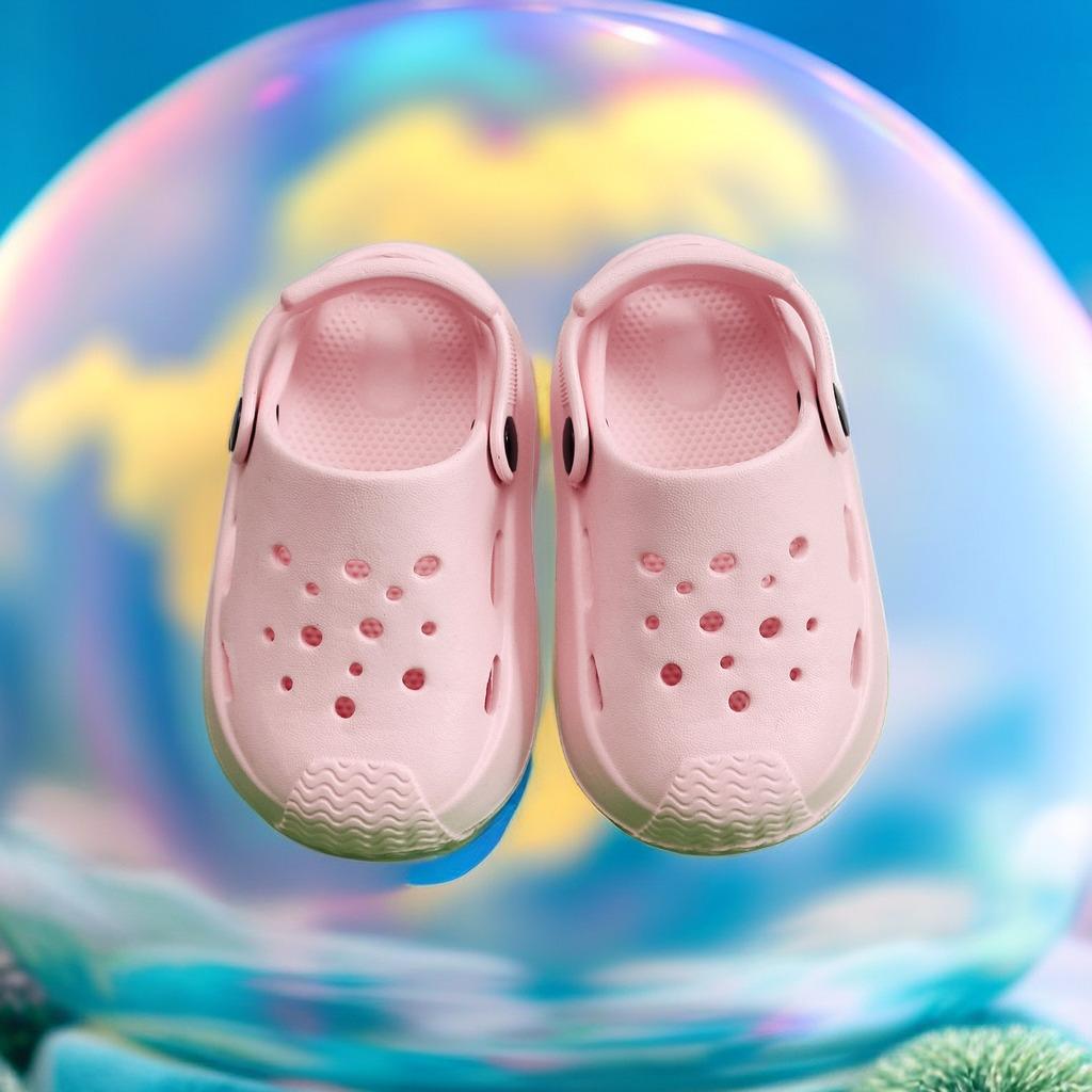 Модная корейская версия новых детских тапочек с нескользящей мягкой подошвой для мальчиков и девочек, для ношения в помещении и на улице, детские простые сандалии