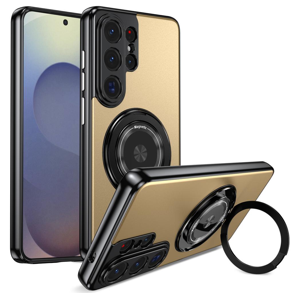 Металлический чехол-подставка с вращением на 360° для Samsung Galaxy S26 Ultra S26+ Plus 5G, магнитная крышка с защитой объектива камеры
