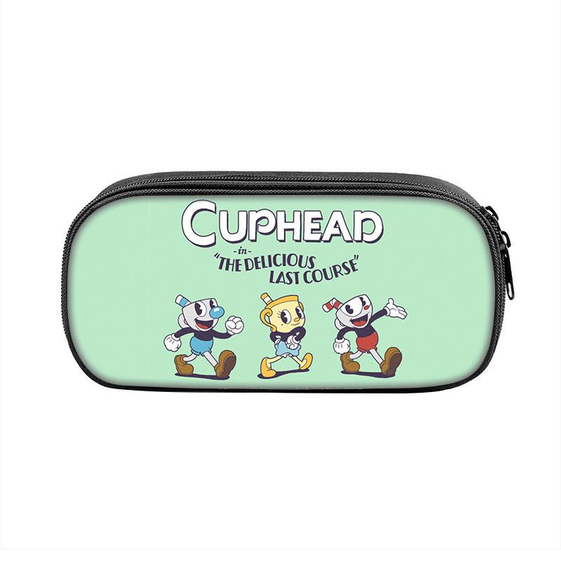 Пенал-сумка из нейлона с персонажами Cuphead для студентов и детей