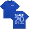 Рэпер Melendi 20 Лет Без Новостей Мерч Мужская и Женская Мода Хлопковая Повседневная Футболка