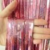 1x2m Laser Rain Tinsel Garland Door Curtain for Weddings, Christmas, Birthdays, and Party Backdrops