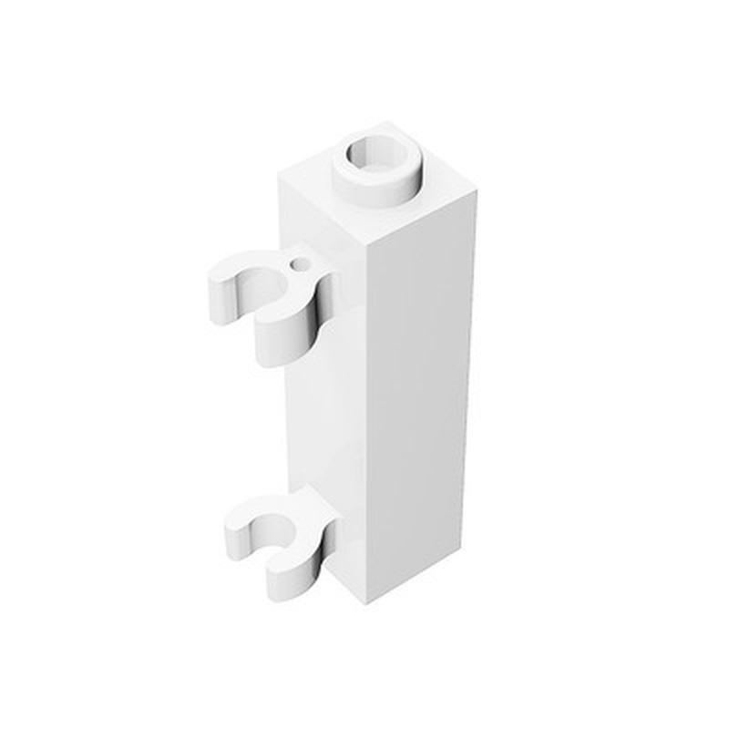 Нетоксичный 50 шт. Moc 60583 Кирпич Модифицированный 1x1x3 с 2 зажимами Вертикальный Строительный Блок Совместимый Со Всеми Брендами Собираемые Детали Уличный Пейзаж