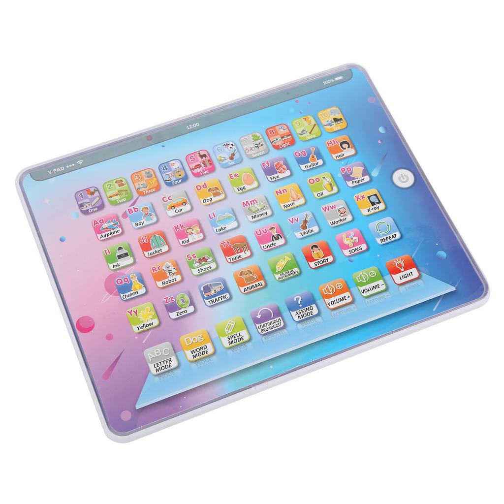 Kids Learning Tablet Full English Teaching Touch Voice Learning Tablet 2cm Body L Learning Machine for 3 Years Old+ Kids