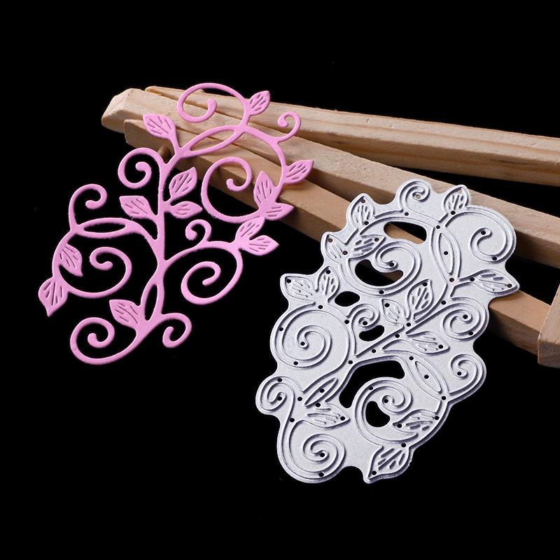 DC-1501 DIY Виноградная лоза Бумага Декоративная форма для ножа DIY Головоломка Рельефная форма для ножа из углеродистой стали