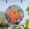 10-дюймовый подвесной колокольчик ветра с вращающимся дизайном, крючок 360 градусов для декора балкона, сада, весенне-летней атмосферы, натуральный подарок для близких