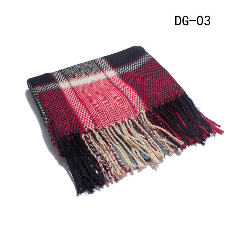 Autumn and Winter New College Style Boys and Girls Couple Plaid Scarf Air Conditioner Shawl Tonglu