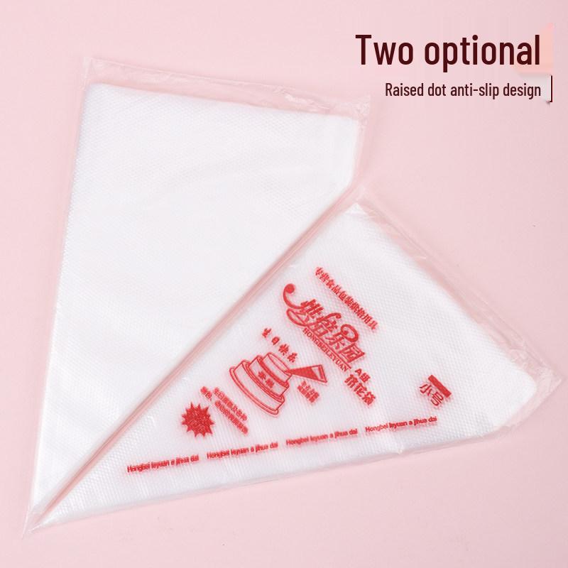 100-Piece Set of Disposable Piping Bags for Baking - Large, Medium, Small Sizes for Cookies, Cakes, Birthdays, and Cream.