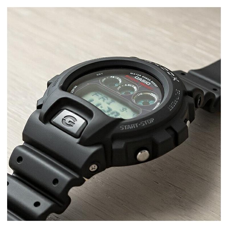 Casio Серия G-SHOCK текстурный ЖК-дисплей спортивные водонепроницаемые кварцевый механизм полимерный ремешок японские и корейские часы мужские часы черный циферблат G-6900-1