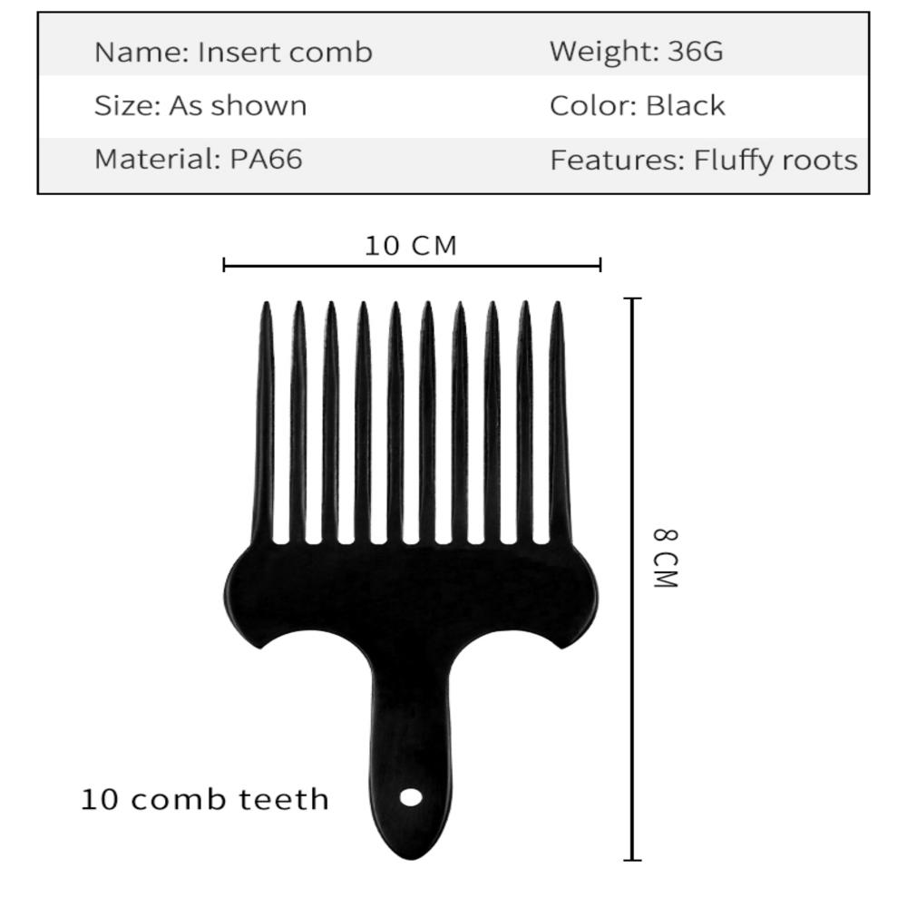 Набор из 2 предметов: большая расческа с текстурированной вилкой, расческа с большими зубьями, расческа-нож, горячая черная специальная резиновая щетка для завивки, популярная мужская расческа для жирных волос