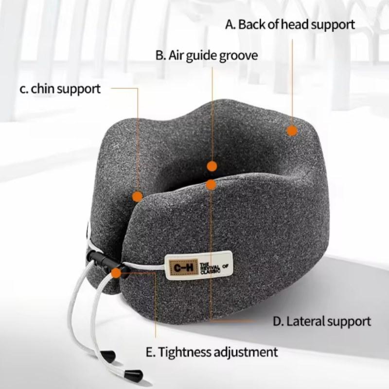 Memory Foam U-Shaped Pillow Travel Neck Support Sleeping Pillow Shoulder Rest U-Cushion Airplane Trip Neck Pillow