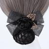 Hair Bun Cover Big Bow Korean Bun Snood Ponytail Clip Hairgrips Cover Net Women Spring Clips