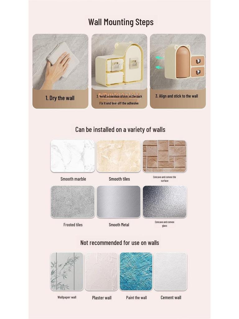 Высококачественный вращающийся органайзер для косметики и средств по уходу за кожей с пыленепроницаемыми ящиками