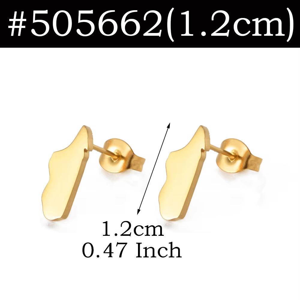 Venezuela,Afghanistan,Lebanon Cedar,Madagascar,India Punjab,Trinidad and Tobago Stud Earrings Stainless Steel Jewelry #505621