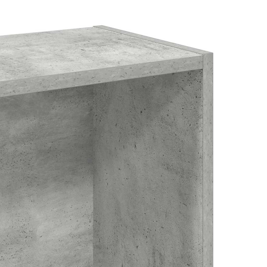 Bookshelf Concrete Grey 80 x 24 x 75 cm Engineered Wood