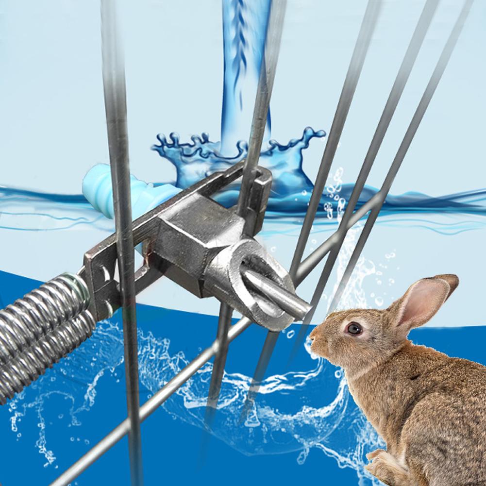 20 шт. Автоматическая поилка для кроликов с двойной пружиной, поилка для кроликов, соска для питья, фермерский аксессуар