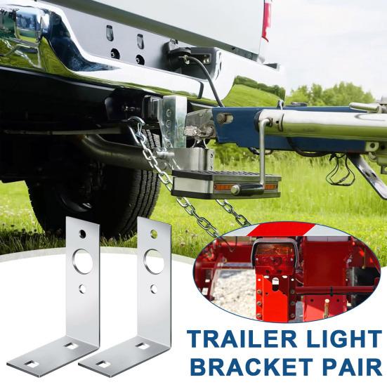 2 шт. кронштейны для фонарей прицепа, устойчивые к коррозии, универсальные, простые в установке, L-образные кронштейны для задних фонарей