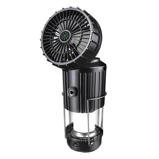 Солнечный кемпинговый фонарь с вентилятором Сверхяркий Высокий световой поток Компактный