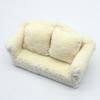 Миниатюрный диван 0.05 масштаб Мини-дом Диван Плюшевая Миниатюрная Мебель Куклы Аксессуары Для Дома