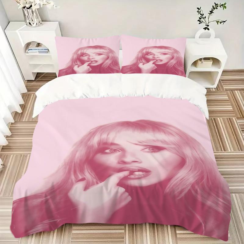 3Pcs Pink Fashion Model Bedding Sets For All Sizes New 3D Printed Bed Cover Comforter Duvet Cover Pillowcase Bedroom Decoration