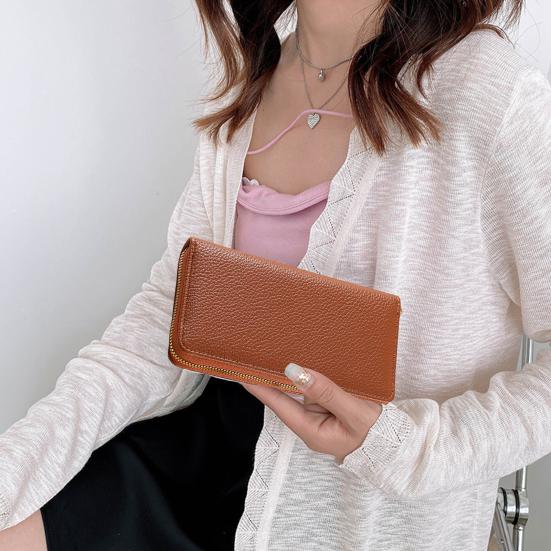 Женский кошелек на молнии, большой емкости, длинный, клатч для кредитных карт и наличных