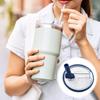 2 шт. 40 унций крышка для стакана с трубочкой с 2 трубочками герметичные многоразовые сменные крышки без запаха пылезащитная крышка для стакана Stanley