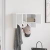 Wall Mounted Nightstand White 50 x 20 x 30 cm Engineered Wood