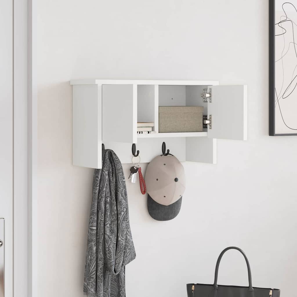 Wall Mounted Nightstand White 50 x 20 x 30 cm Engineered Wood