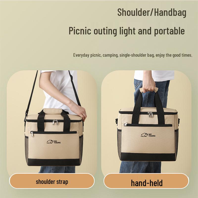 Портативная изотермическая сумка большой вместимости для кемпинга на открытом воздухе и автомобильного охлаждения