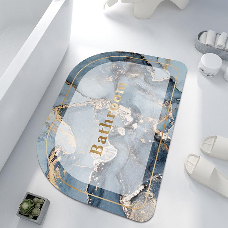 Коврик для впитывания диатомовой грязи, коврик для туалетной двери, мягкий коврик из диатомовой земли, нескользящий коврик для ванной комнаты, коврик для туалета в ванной