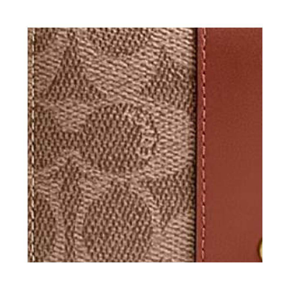 New COACH Coated Canvas Wallet Women's Brown CR542-B4XHG
