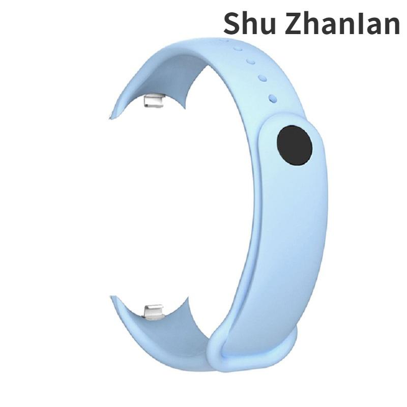 Ремешок LUJING для Xiaomi Mi Band 8, силиконовый спортивный ремешок, раздвижной демонтажный браслет для Mi Band 8, NFC браслет, аксессуары для умных часов