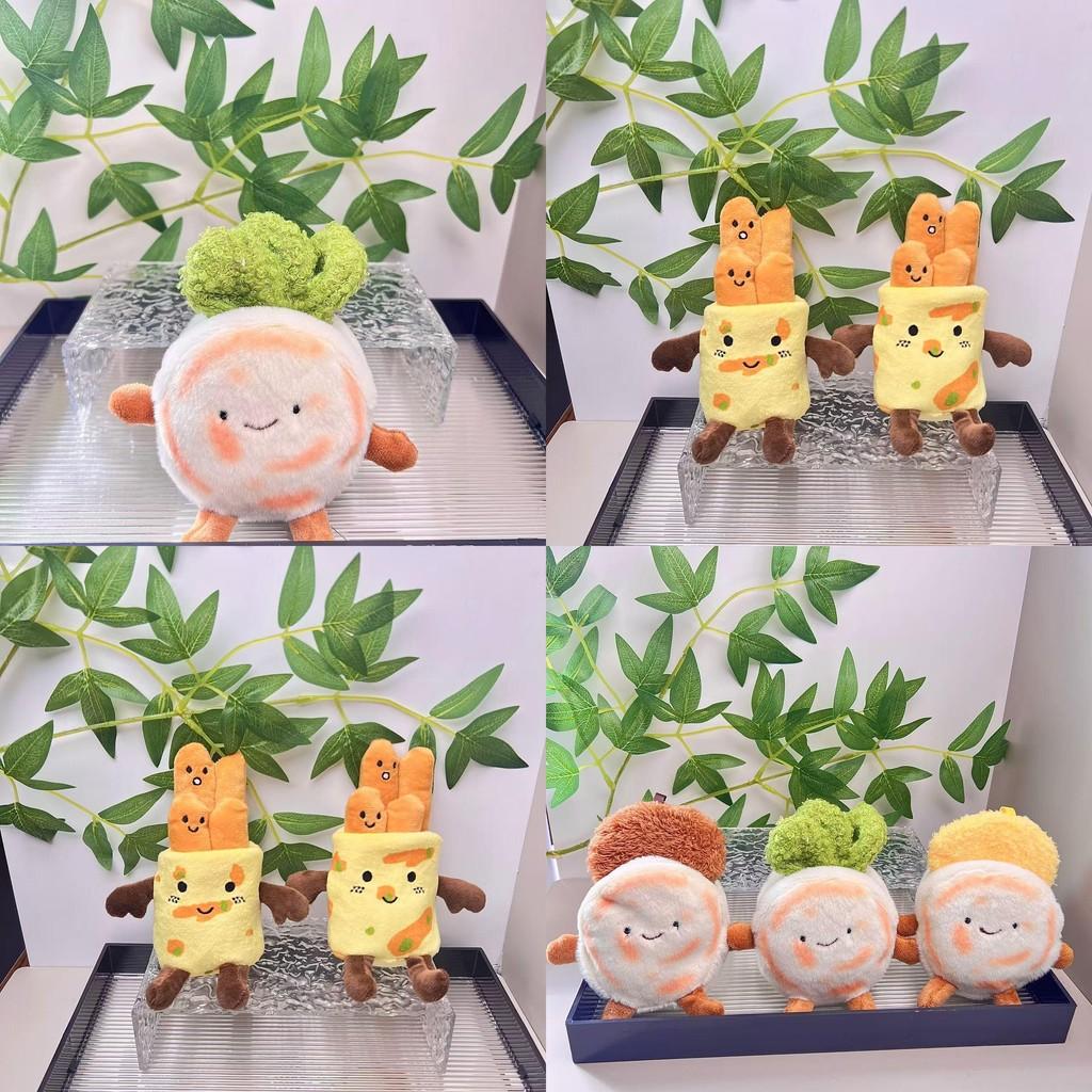 Милый плюшевый брелок в виде блинчика, мягкий хлопок ПП, очаровательный кулон-аксессуар